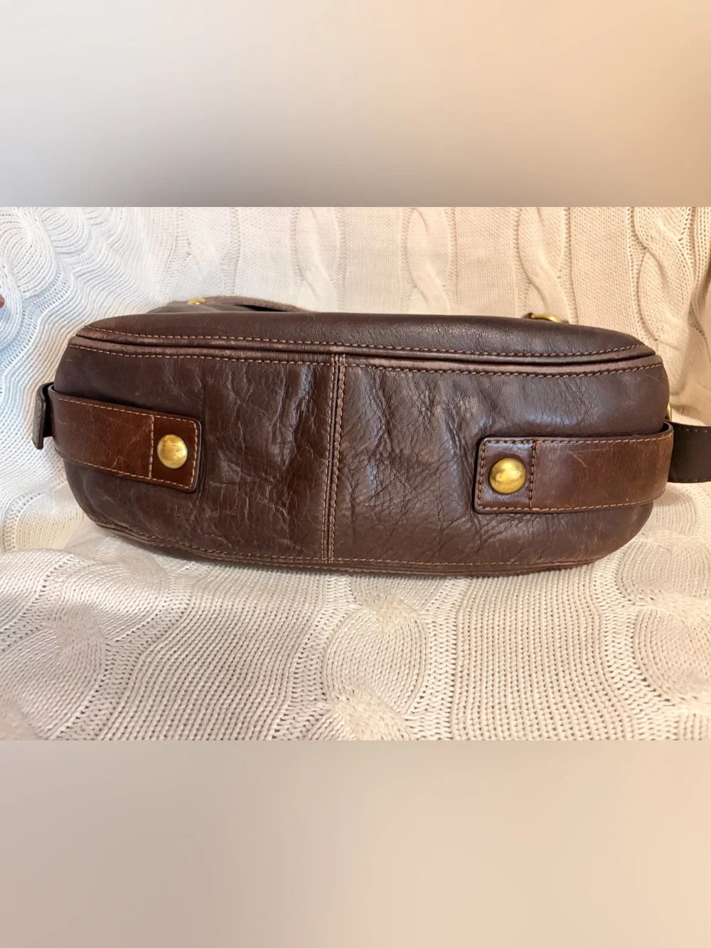 Coach Vintage Carly Dark Brown Leatherware Shoulder Bag  12669 - Picture 5 of 10
